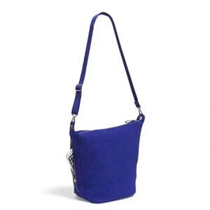 Vera Bradley Versitile Carson Hobo Bag Gage Blue Microfiber Crossbody NWT